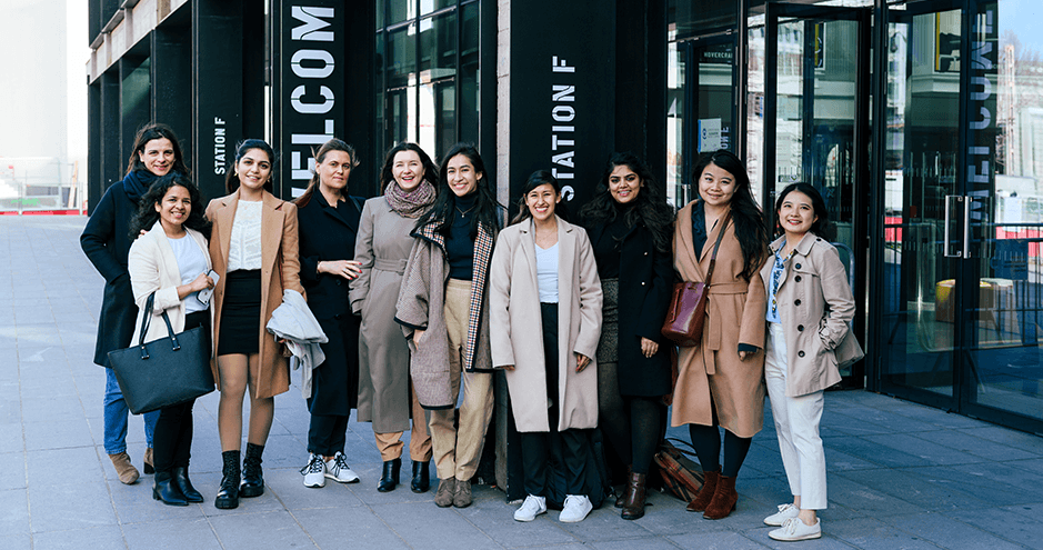 Group of HEC Paris Students at Station F, Paris