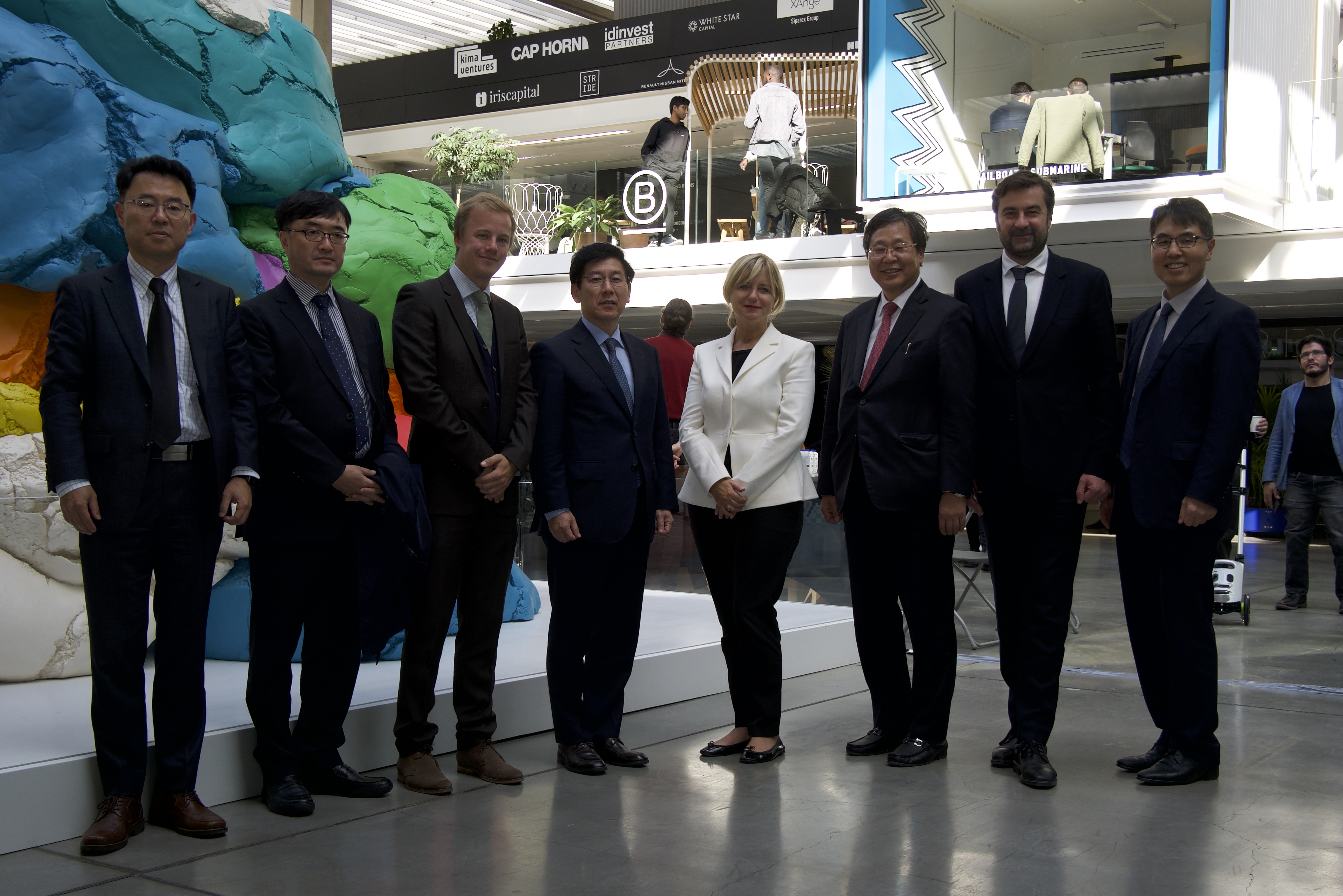 Korean Delegation at Station F