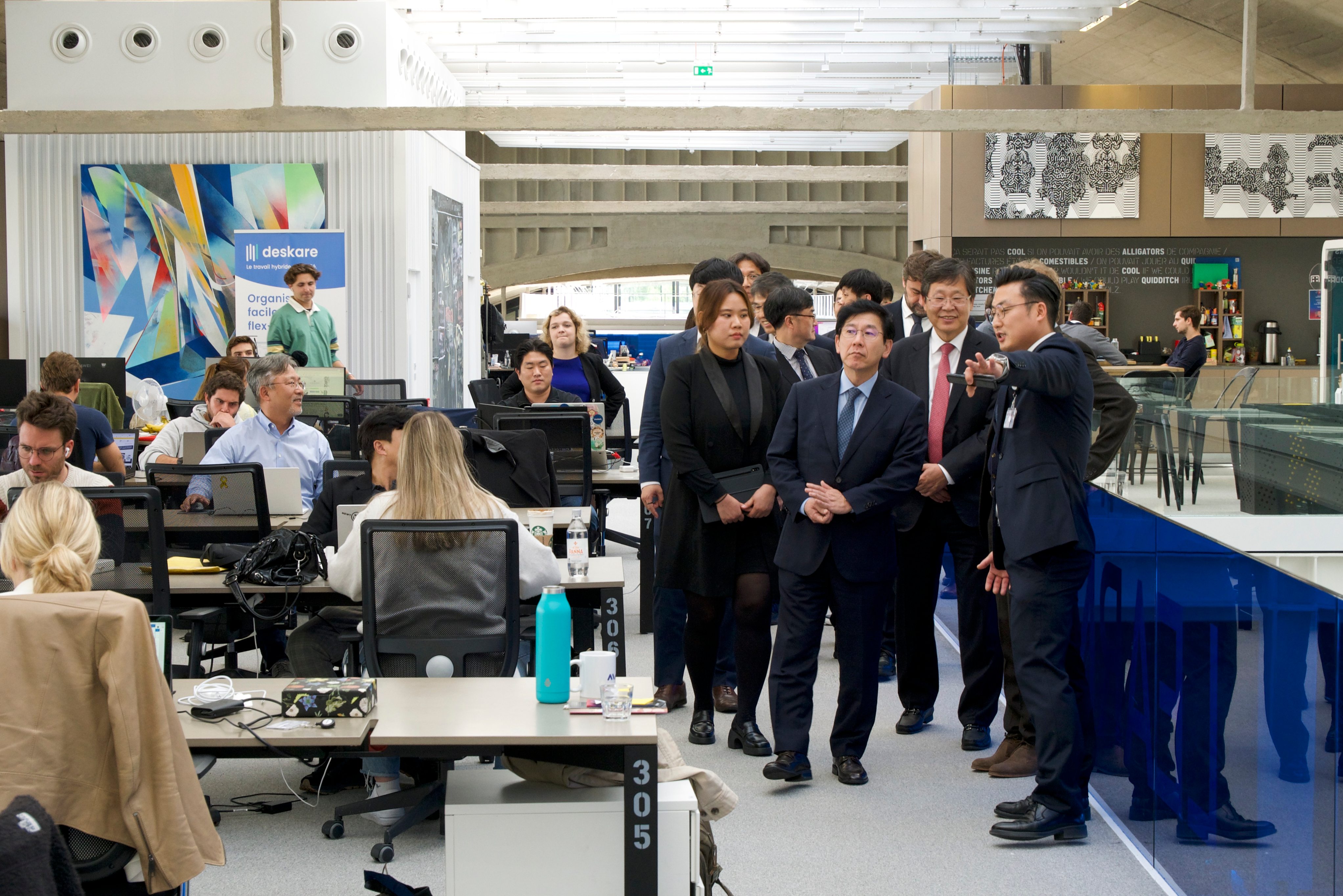 Korean Delegation at Station F