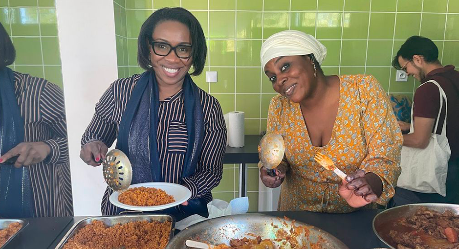 Local cuisine served up by one of several associations the PTCE has set up.