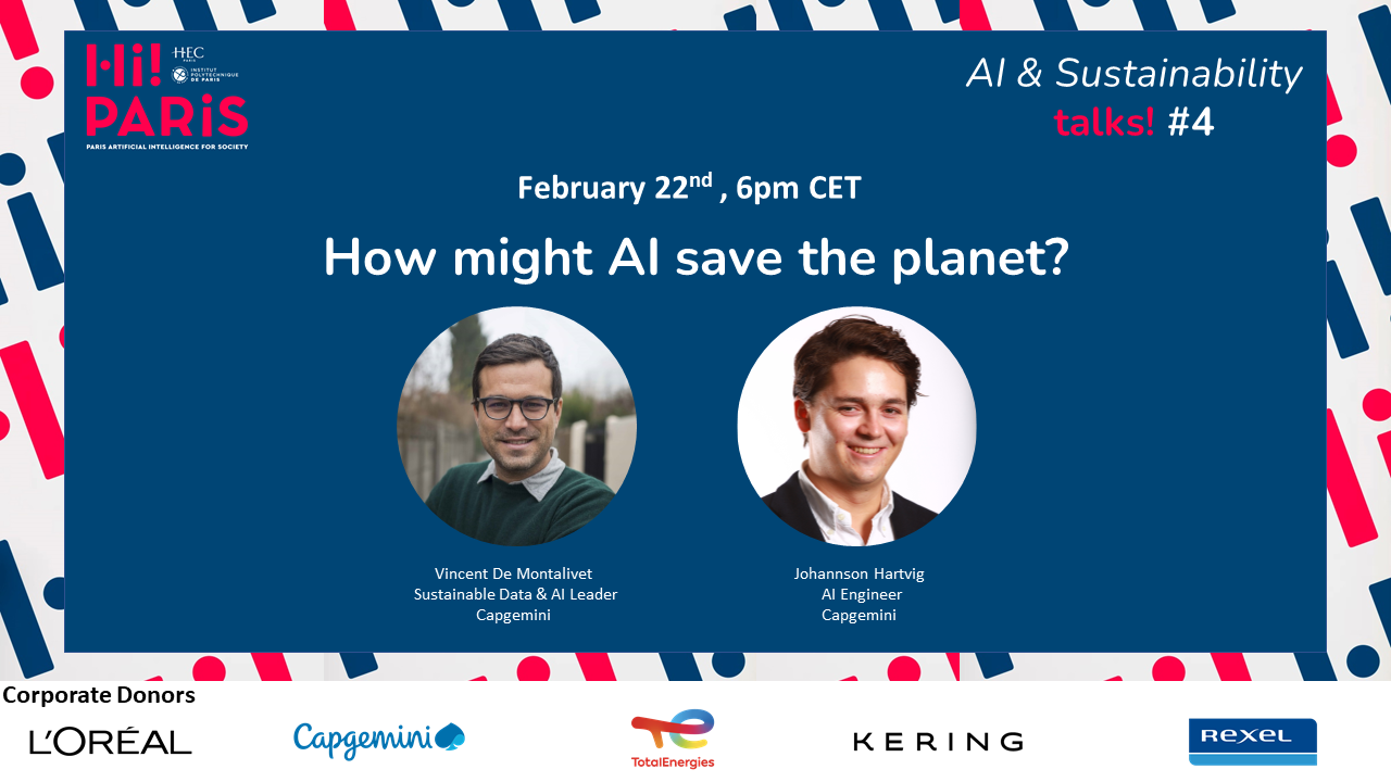 Hi! PARIS AI & Sustainability Talks #4: Might AI Save The Planet?