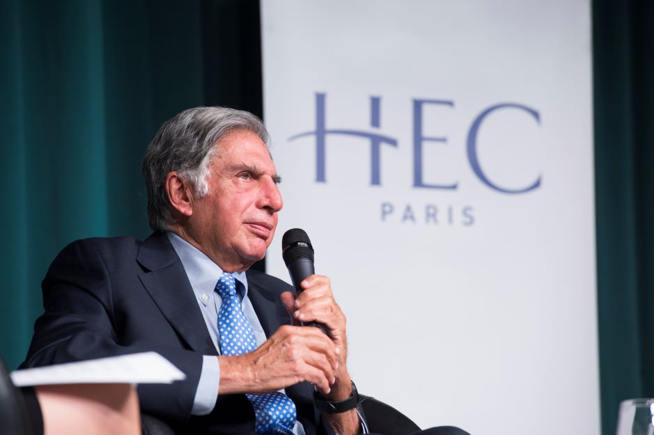 Ratan Tata's conference on April 23, 2015 on the HEC Paris campus - HEC Paris 