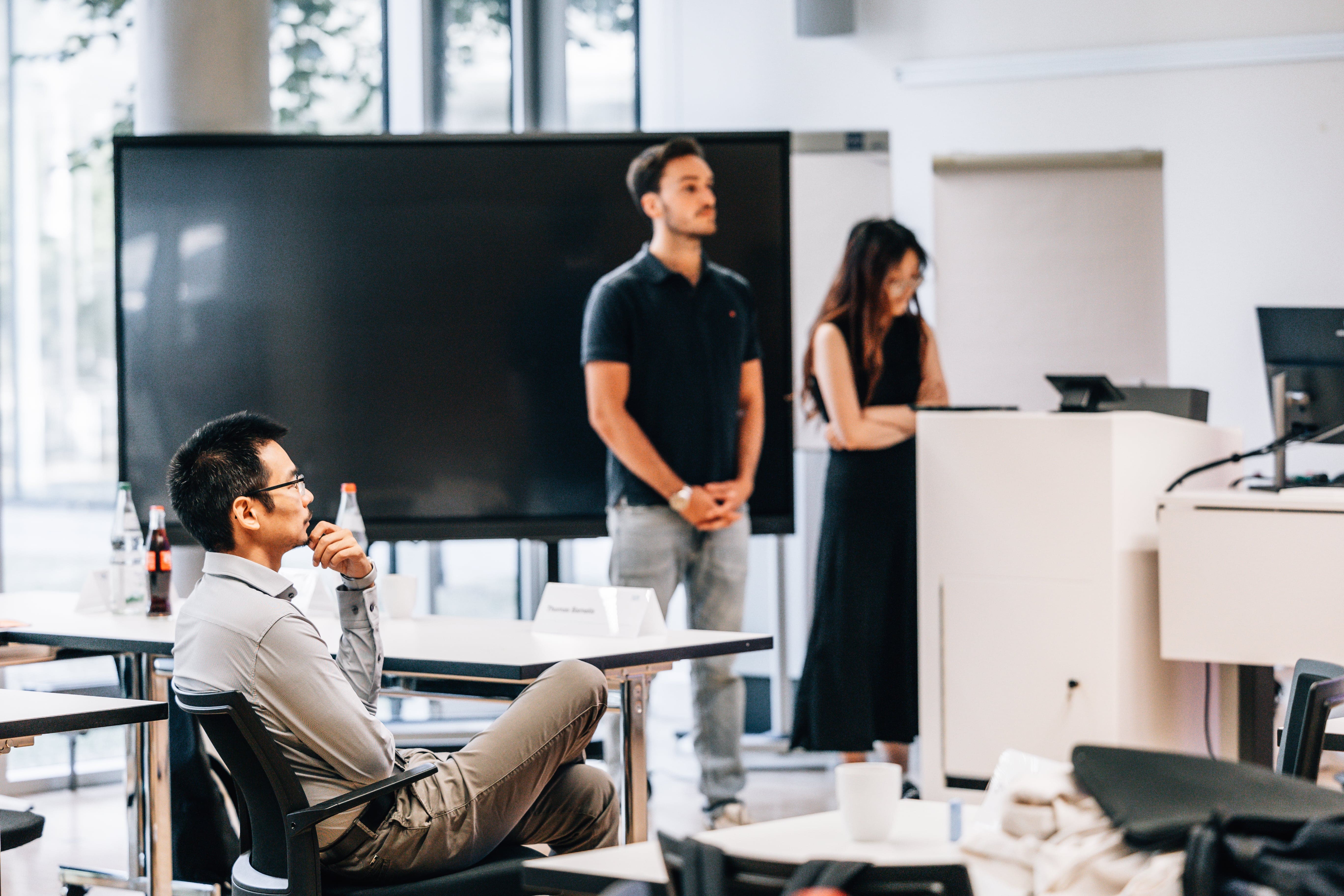 Inside the classroom at TUM Campus Heilbronn