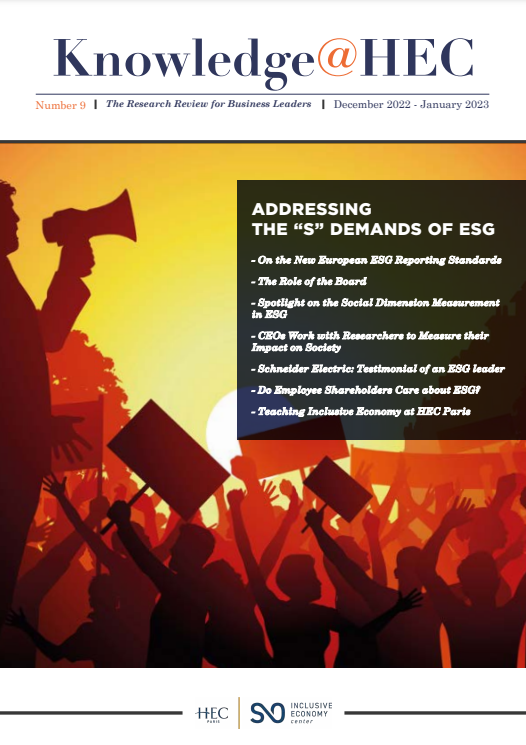 cover knowledge S of ESG