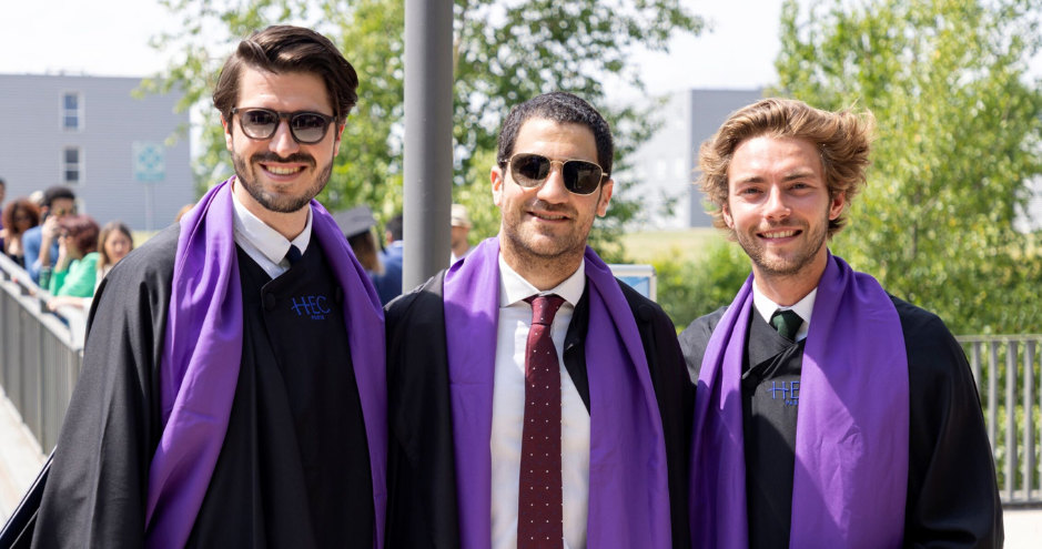 MBA students at graduation