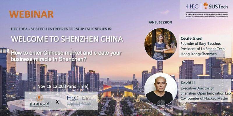 WEBINAR: STEPPING IN THE MARKET IN SHENZHEN